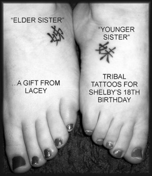 Sister Little Originally They Planned On Having Tribal Tattoos