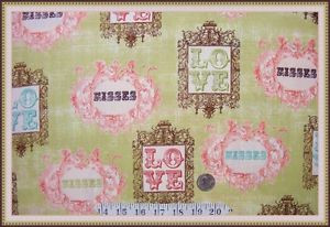 WINDHAM-LOVE-KISSES-VICTORIAN-VALENTINE-WORDS-SAYINGS-FABRIC-BTY-36-X ...
