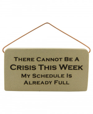 Inspirational Desk Plaques: Crisis Quote (Usa)
