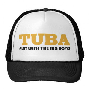 Funny Tuba Marching Band Cap Mesh Hat
