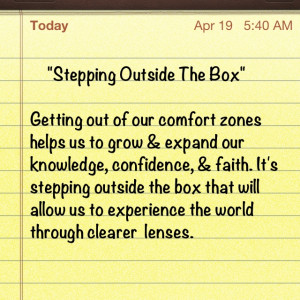 Stepping Outside The Box