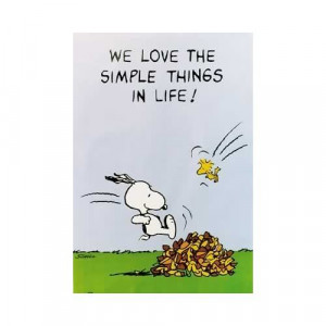 Peanuts: We Love The Simple Things In Life!