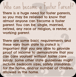 How do I become a Foster Parent?