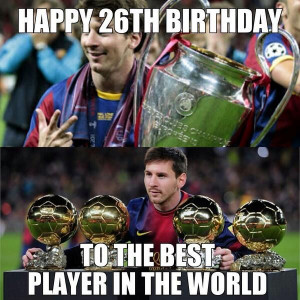 Happy birthday, Messi!
