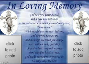 in loving memory poems for dad