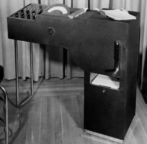 ... test scoring machine, used to grade standardized tests from the 1930s