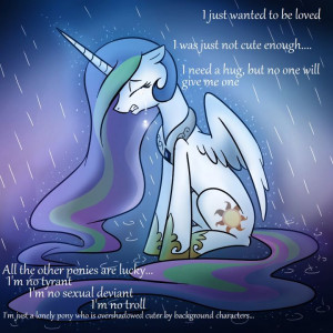 My Little Pony Friendship is Magic Celestia just wants to be loved :(