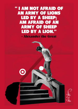 target paul rodriguez poster design quote by alexander the great pin ...