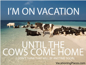 ... until this cow here comes back home!!!! Visit everyone on my return