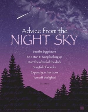 Advice from the Night Sky Poster