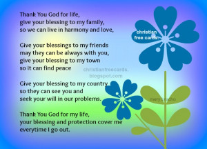 thank you God for life blessings family