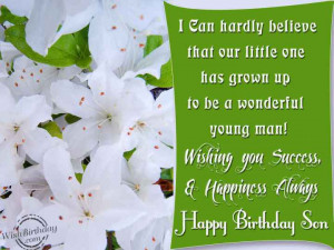 Happy Birthday Wishes. Happy Birthday Ecard For Brother 20 Years Old ...