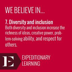 Both diversity and inclusion increase the richness of ideas, creative ...