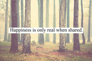 Into The Wild Quotes Happiness Is Only Real When Shared Page Number