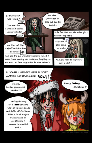 Hellsing Ultimate - Alucard Walk - Happy Christmas by MaXedCats