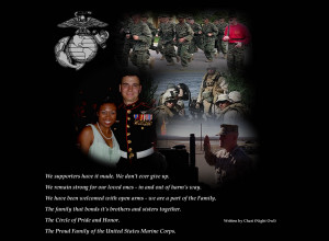 next quote was written by myself back in 2004 dedicated to my Marine ...
