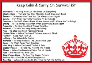 Keep Calm Carry On Survival Kit In A Can Humorous Novelty Fun Gift ...