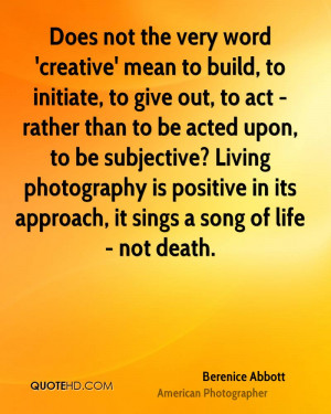 Berenice Abbott Death Quotes