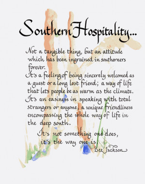 Southern Hospitality Calligraphy