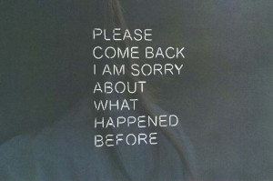 Please Come Back Quotes