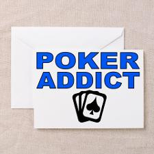 Poker Addict Greeting Card for
