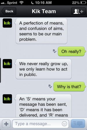 kik chain messages