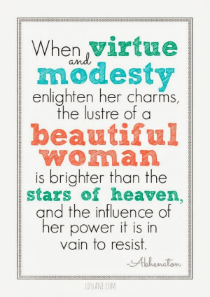 LDS Young Women Modesty Quotes