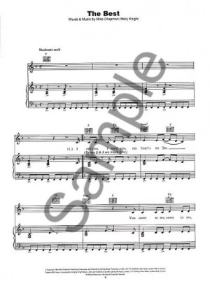 simply the best sheet music