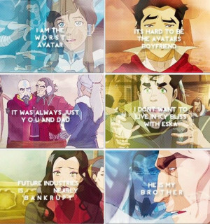 The Legend of Korra...sad quotes of people who will never give up hope ...