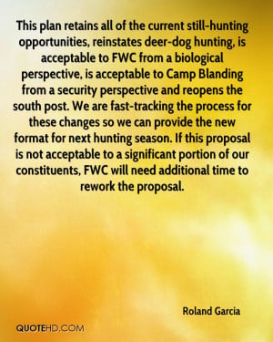 Hunting Opportunities, Reinstates Deer- Dog Hunting…. - Roland