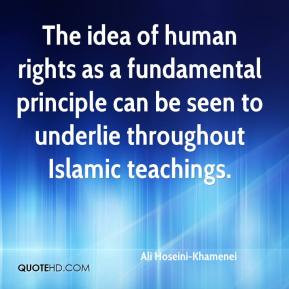 Hoseini-Khamenei - The idea of human rights as a fundamental principle ...