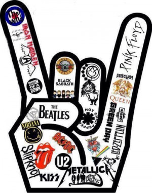 ... rolling stones, slipknot, system of a down, the beatles, the who, u2