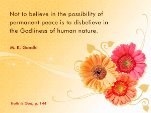 Mahatma Gandhi Quotes on Peace