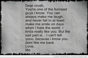 Dear Crush Quotes For Him Dear crush quotes tumblr dear