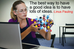 The best way to have a good idea is to have lots of ideas.”
