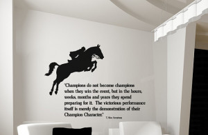 Horse decal, quote wall sticker, wall words decal, girls room horse ...