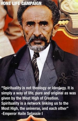Emperor Haile Selassie I (I couldn't agree more with these words - it ...