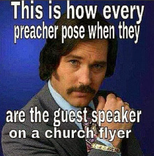 How to pose like a preacher