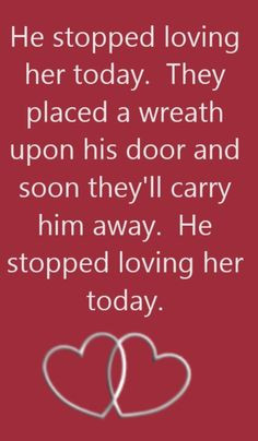 George Jones - He Stopped Loving Her Today - song lyrics, song quotes ...