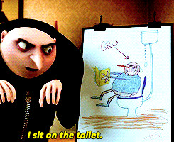 gru is showing mr perkins his plans using pictures on an easel gru i ...
