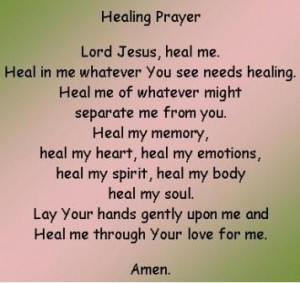 Quote - Healing Prayer