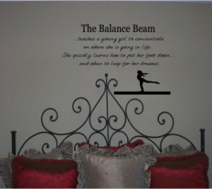 Gymnastics Beam Quotes...
