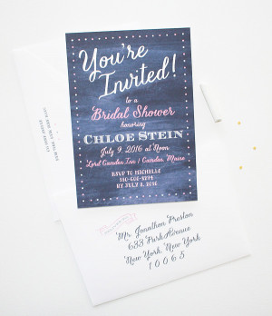 ... | Bridal Shower Invitations | Chalkboard bridal shower invitation