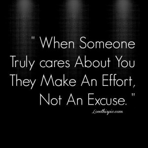 when someone truly cares