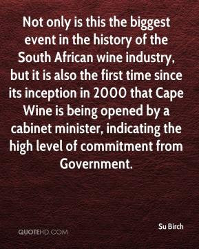 is this the biggest event in the history of the South African wine ...
