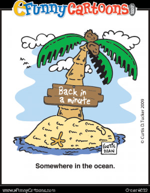 Funny Deserted Island Cartoon
