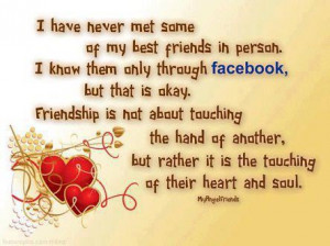 not about touching the hand of another, but rather it is the touching ...