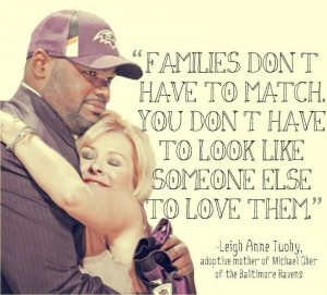 adopted son from the move The Blind Side. Love that movie! Good quote ...