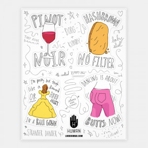 Kimmy Schmidt Illustrated Quote Stickers