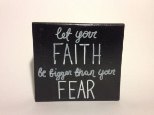Faith Quote. Wood sign. Small. by ArtGirlFriday on Etsy, $5.00
